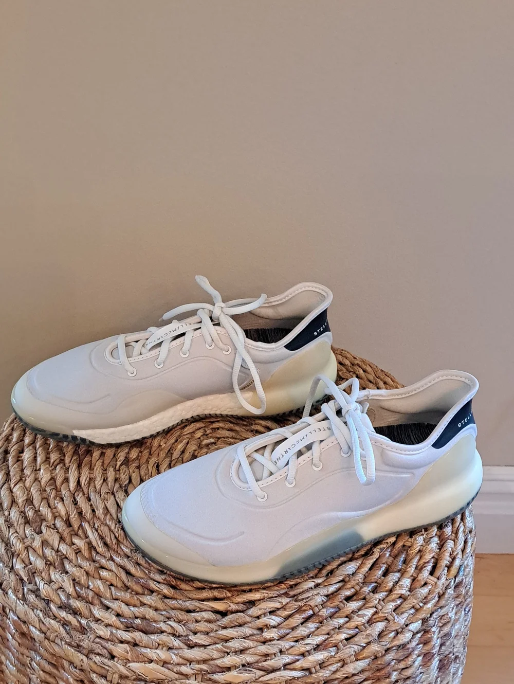 Adidas By Stella McCartney Womens Court Boost Cloud White Tennis Sneakers 8.5